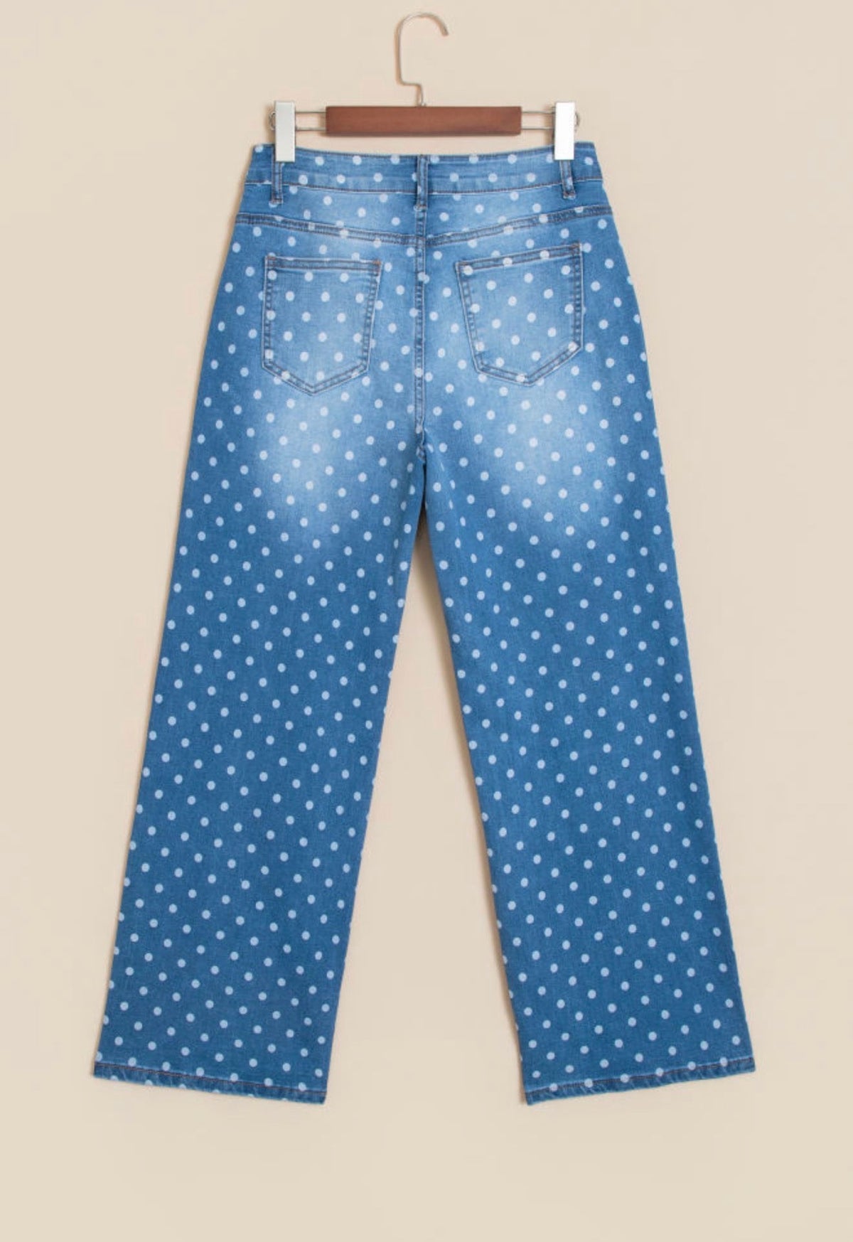 Blue Polka Dot Jeans
