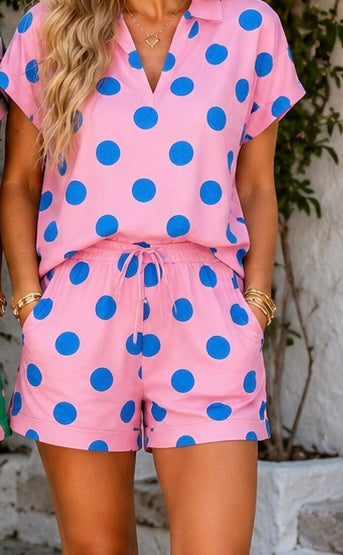 Polka Dot Shortie Set RTS
